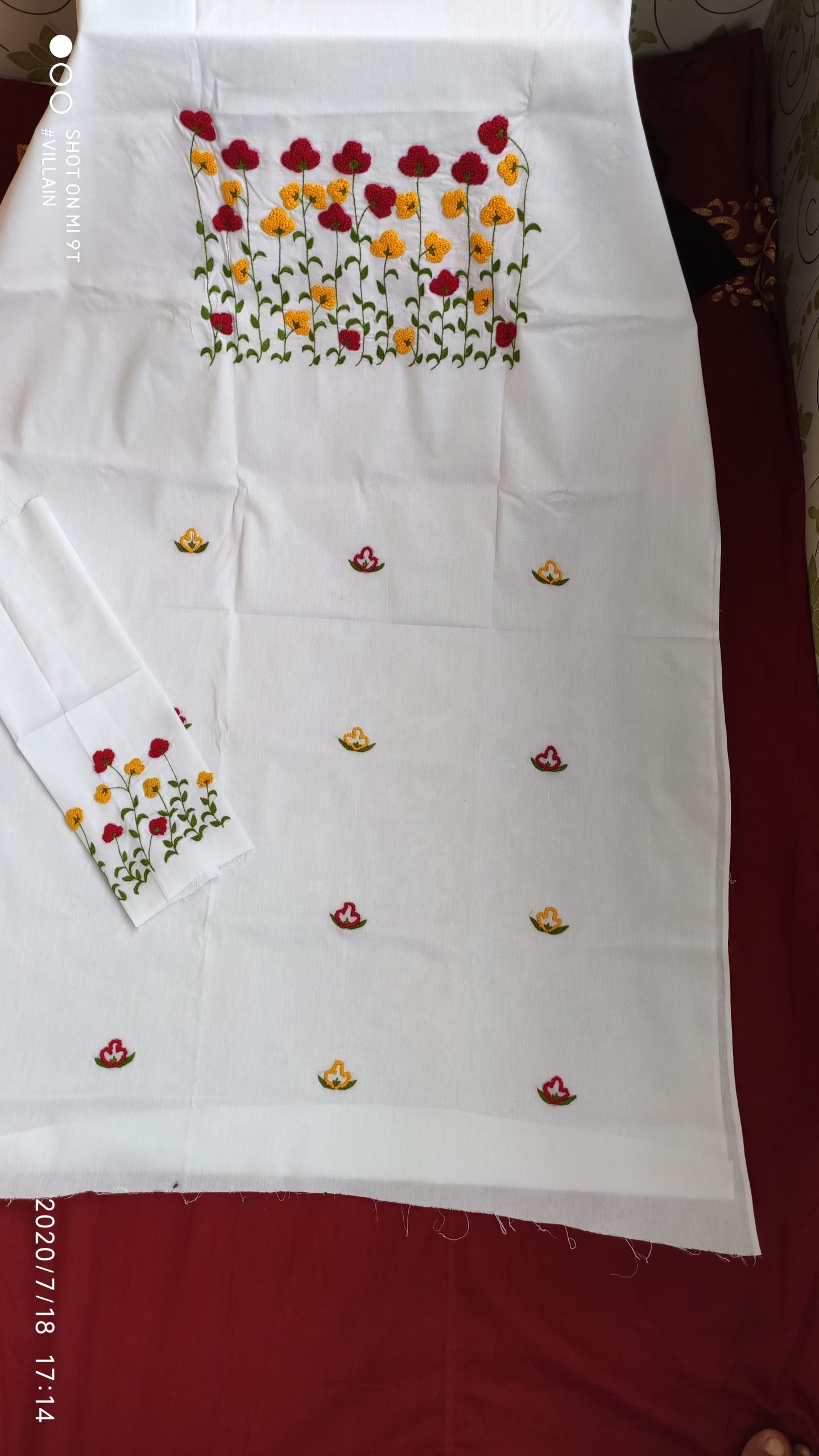 White Cotton Handcrafted Three Piece for Women – Elegant Summer Collection - Image 2